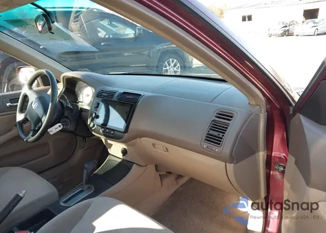 2002 Honda Civic Ex from USA, damaged, VIN 1HGES26772L038859